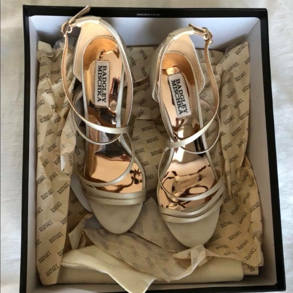 BHLDN Badgley Mischka Wedding Bridesmaid Heels